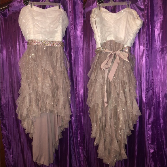 Deb Dresses & Skirts - DEB Two Tone High Low Prom Dress—Tendril Skirt